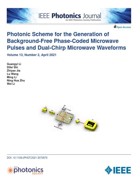 Photonic Generation of Background-Free Phase-Coded Microwave …