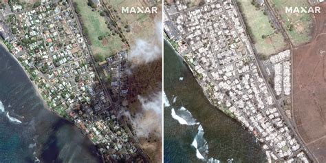 Photos: Before and after satellite images show devastation of Maui wildlife