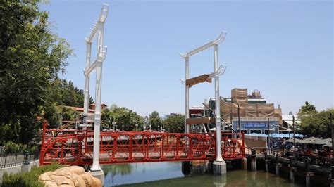 Photos: Disneyland crews install ‘Big Hero 6’ towers on San Fransokyo bridge
