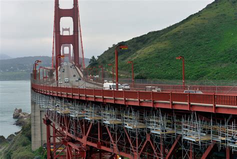 Photos: Golden Gate Bridge suicide-deterring net nears completion