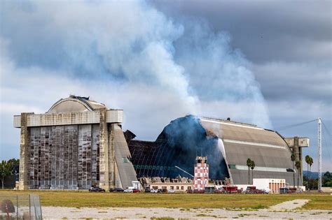 Photos: Iconic Tustin blimp hanger destroyed in fire