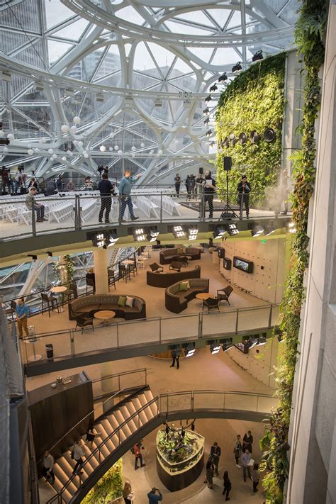 Photos from inside the Amazon Spheres in Seattle