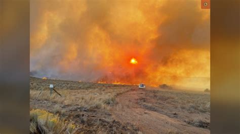 Photos show Iron Fire narrowly missing homes in Moffat County