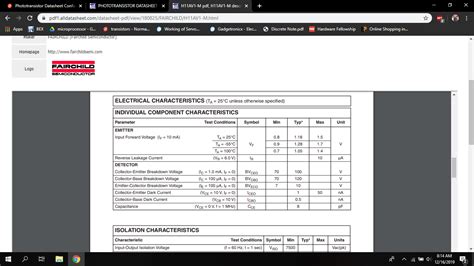 Phototransistor Datasheet Confusion - Electrical …