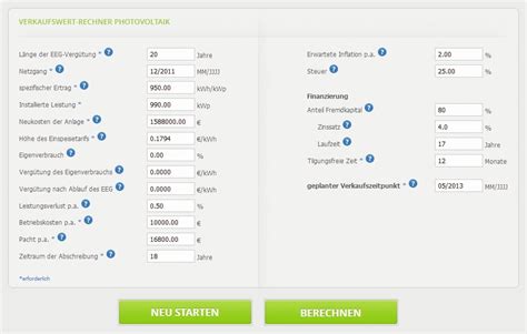 Photovoltaik Verkaufswert-Rechner - Milk the Sun