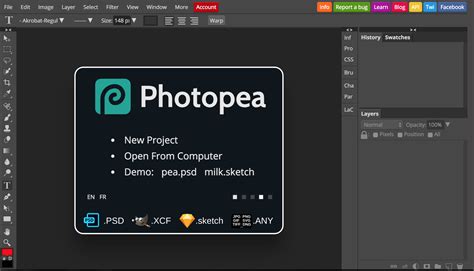 It can be used for simple tasks like resizing images or creating illustrations. Photopea is a Photoshop alternative that allows basic editing. However, It is slower than other web-based design programs and can sometimes crash. Photopea is a web-based version of the Photoshop program. It's an advanced Online Photo Editor for free.. 