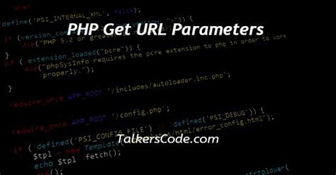 Php get request url with parameters.  In this Generate URL with paramete...