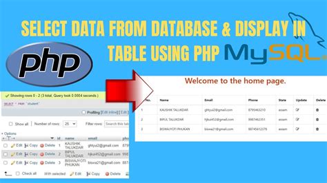 Php show databases