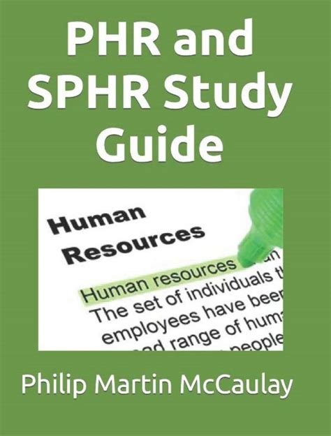 Phr and sphr study guide by philip martin mccaulay. - Gesellschaftsrechtliche probleme der zugewinngemeinschaft unter besonderer berücksichtigung der bewertungsfragen.