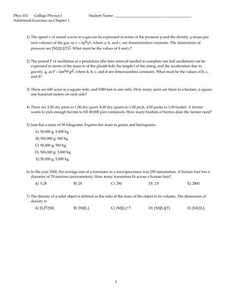 Phys 101 Additional Exercises on Chapter 8 - UC Homepages