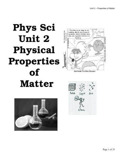 Phys sci unit 2 physical properties of matter teachers guide. - Viajes de extranjeros por españa y portugal en los siglos xv, xvi y xvii.