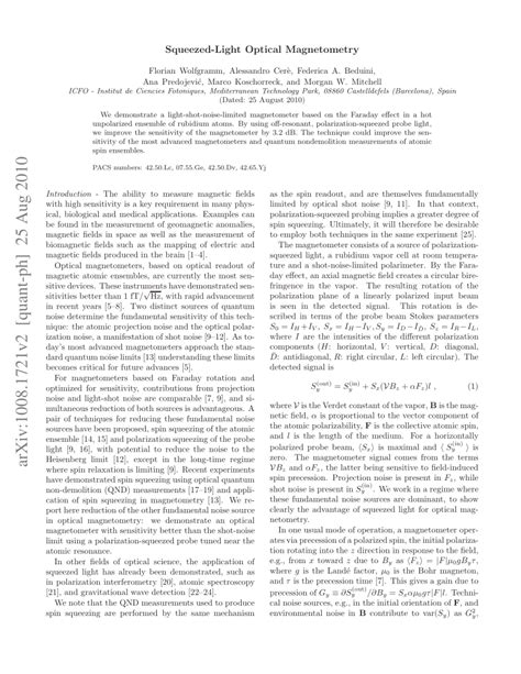 Phys. Rev. Lett. 105, 053601 (2010) - Squeezed-Light Optical …