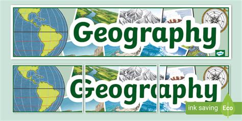 Physical Geography Display Banner (Teacher-Made) - Twinkl