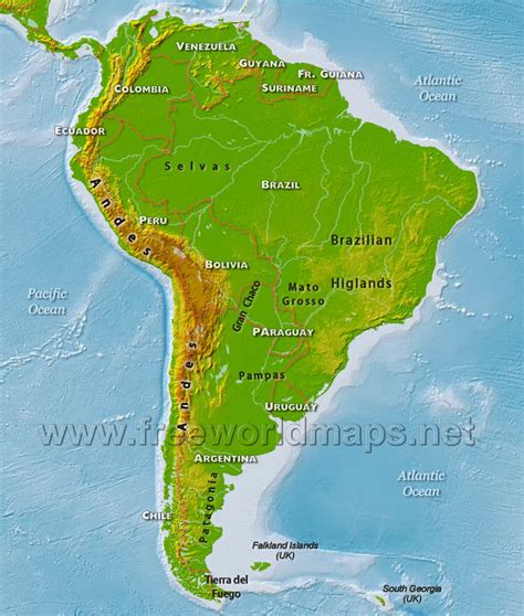 Physical Geography of South America Study.com