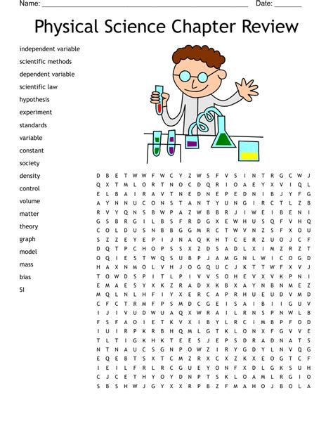 Physical Science Chapter Review Word Search WordMint