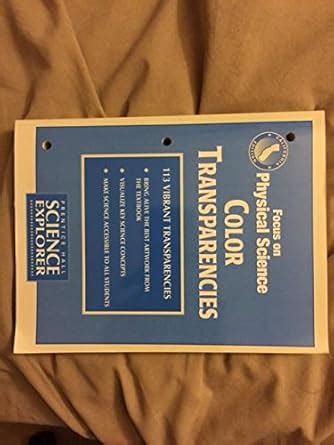 Physical Science Color Transparencies Prentice Hall Science Explorer