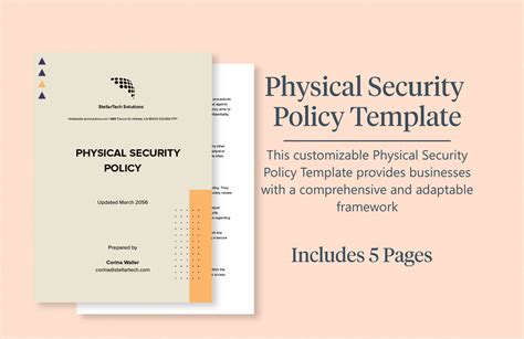 Physical Security Policy And Procedures Template Database