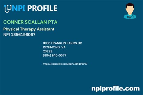 Physical Therapist in Richmond, VA - NPI Profile