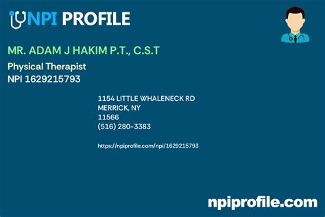 Physical Therapist in Wellsville, NY - NPI Profile