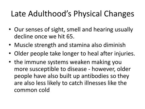 Physical changes in late adulthood - api.3m.com