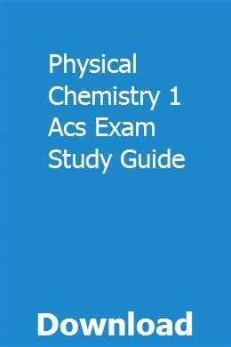 Physical chemistry 1 acs exam study guide. - Writing a user manual with doxygen.