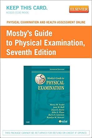 Physical examination and health assessment online for mosby s guide. - Literatur zur einführung in die alte geschichte..