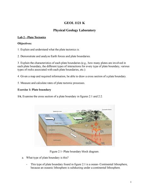 Physical geology lab manual plate tectonics. - Case ih 685xl manuale di servizio.