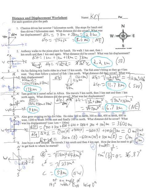 Physical science answers. doc / .  Equation for distance/displacement covered...