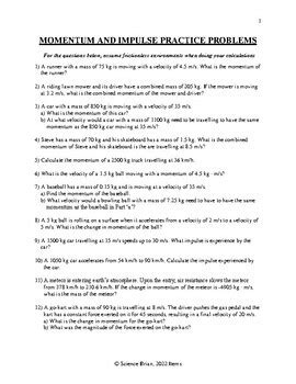 Physics 30 momentum and impulse practice problems.  6 days ago · Practical Applications an...