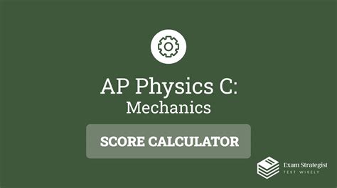 Physics c mechanics score calculator. 45 minutes | 35 questions | 50% of score. The first section of the AP Physics C: Mechanics exam contains 35 multiple-choice questions, spans 45 minutes, and … 