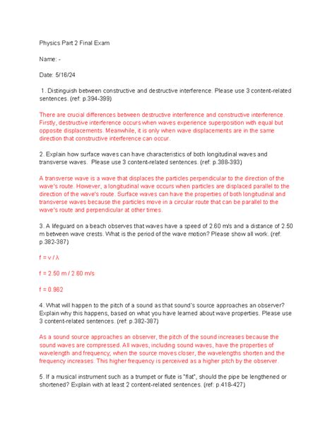 Physics part 2 final exam. .  Study with Quizlet and memorize flashcards c...