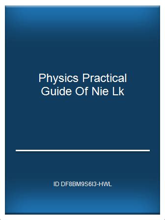 Physics practical guide of nie lk. - Ricoh pro c900 full service manual.