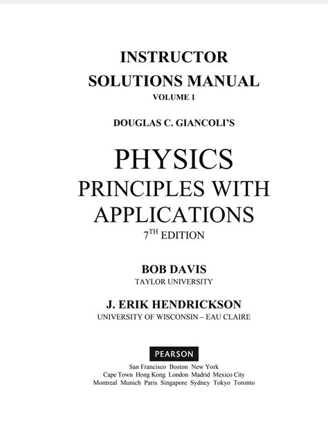 Physics principles with applications solutions manual. - Language leader intermediate coursebook answer key manual.