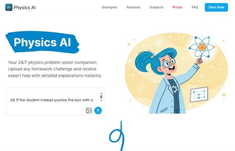 Physics problem solver ai free. bot's free Physics AI offers accurate, step-by-ste...