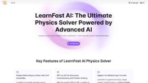 Physics solver gpt.  A free to use AI Physics tutor.  LearnFast AI is an AI-powere...