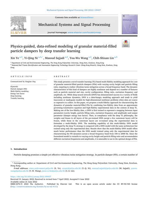 Physics-guided, data-refined modeling of granular material-filled ...