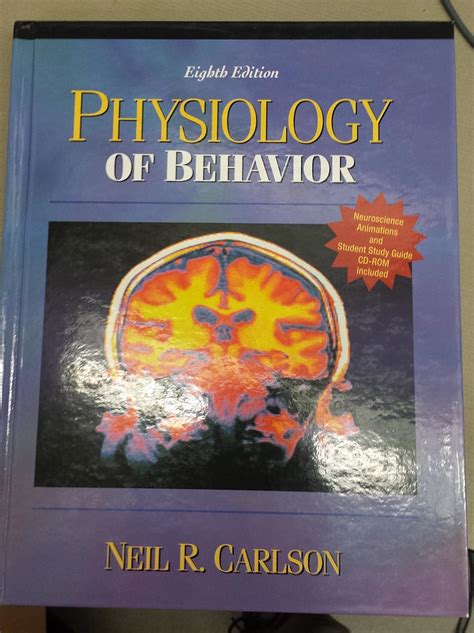 Download Physiology Of Behavior With Neuroscience Animations  Student Study Guide Cdrom By Neil R Carlson
