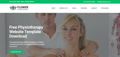 Physiotherapy Free Website Template Bootstrap Themes