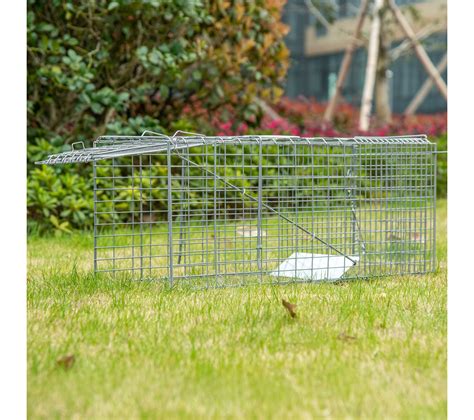 Piège de capture pliable pour petits animaux 2 portes poignée acier