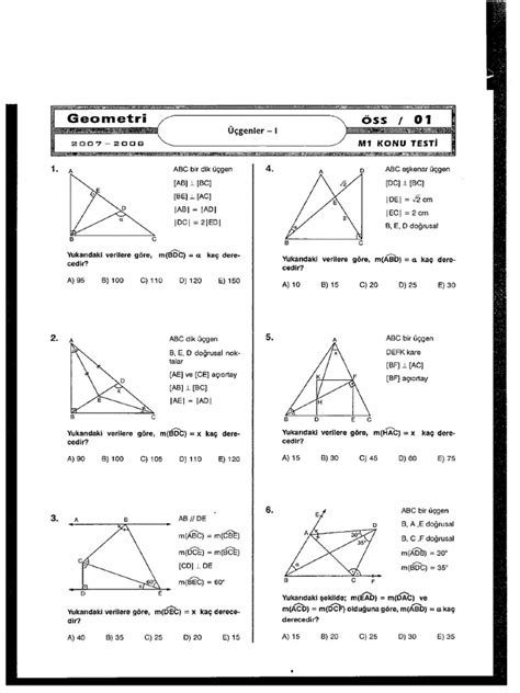 Pi Analitik Geometri M1 Testleri PDF Scribd.