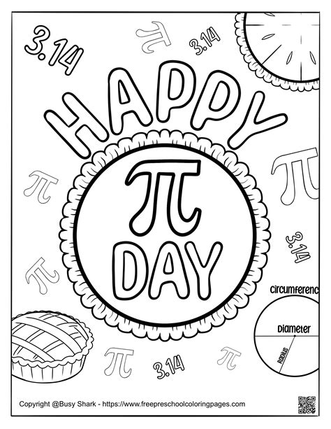Pi Day Coloring Pages