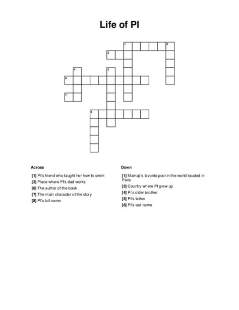 The Crossword Solver found 30 answers to "It comes after pi", 3 letters crossword clue. The Crossword Solver finds answers to classic crosswords and cryptic crossword puzzles. Enter the length or pattern for better results. Click the answer to find similar crossword clues . Enter a Crossword Clue.