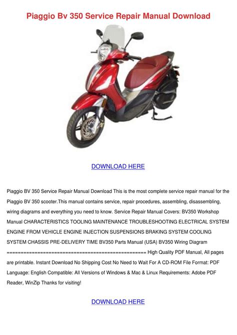 Piaggio bv350 beverly 350 service reparatur handbuch ab 2012. - Do it yourself repair manual dryer gaselectric 1998.