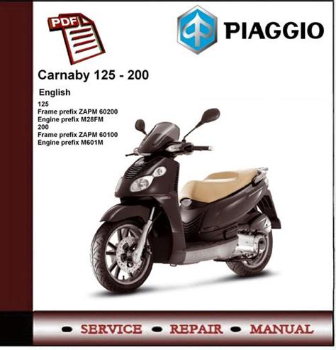 Piaggio carnaby 125 200 werkstatt service reparaturanleitung. - A turizmus és a vendéglátás alapjai.