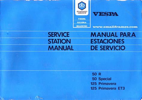 Piaggio vespa 50 special primavera 125 et3 workshop repair manual download. - Numerical analysis 9th edition full solution manual.