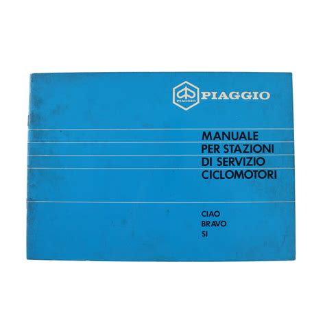 Piaggio vespa ciao bravo si servizio riparazione officina manuale. - Goldwing service manual gl1800 on cd.
