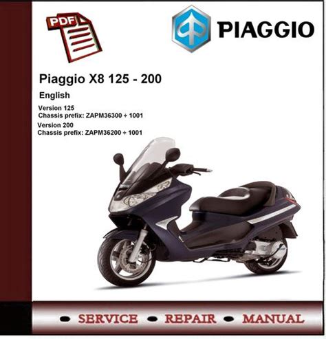 Piaggio x8 125 200 werkstatt service reparaturanleitung. - Digital control b c kuo solution manual.