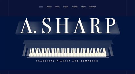 Pianist Website Design 1 Template 3 Ways Bandzoogle Blog