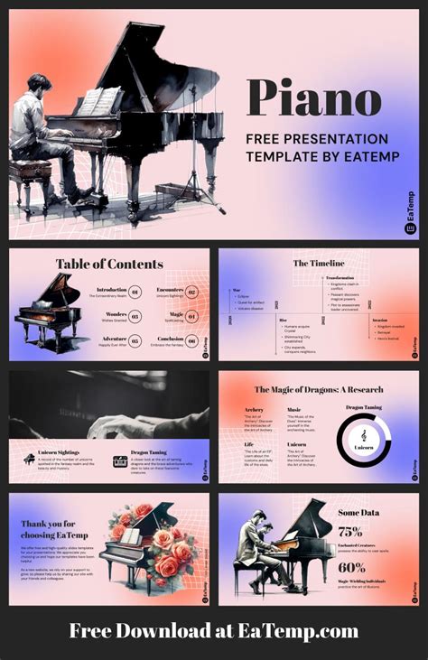 Piano Powerpoint Template Powerpoint Free Powerpoint Powerpoint Templates