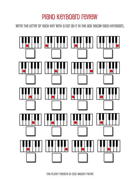 Piano Printables For Beginners